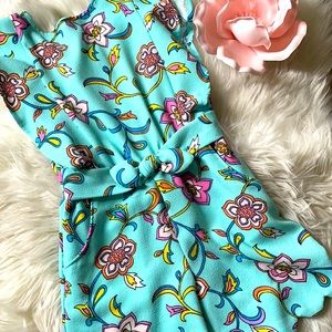 Girls floral romper